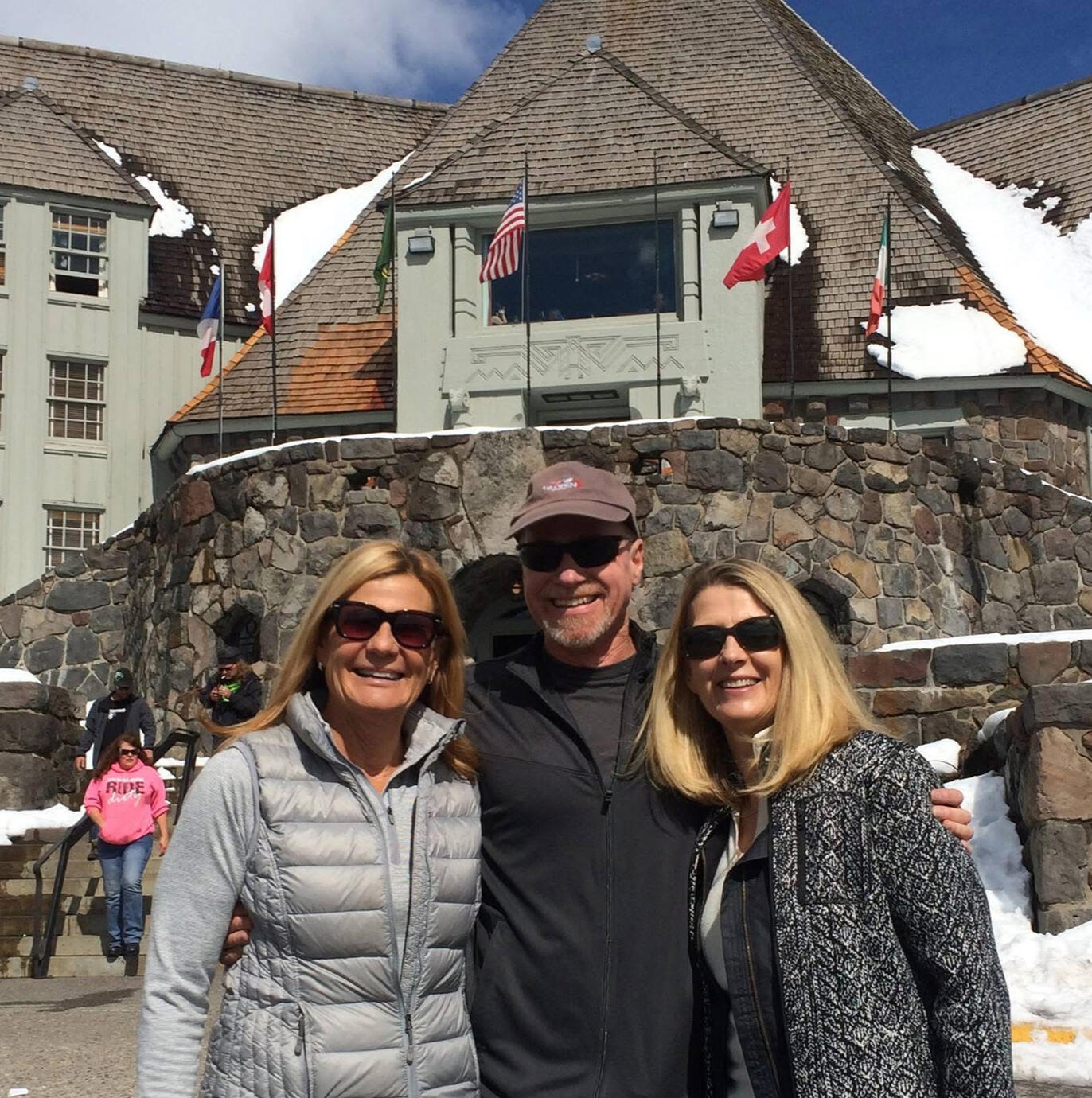 With Melissa and Holly at Mt. Hood